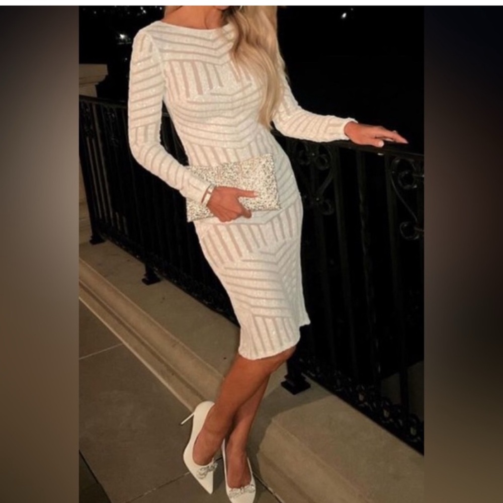 Dress the Population
Emery Sequined Scoop Back Dress